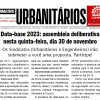 Data-base 2023: assembleia deliberativa nesta quinta-feira, dia 30 de novembro