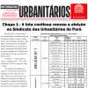 Chapa 1 - A luta continua venceu a eleição no Sindicato dos Urbanitários do Pará